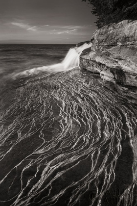 Picture of PICTURED ROCKS MICHIGAN I BW