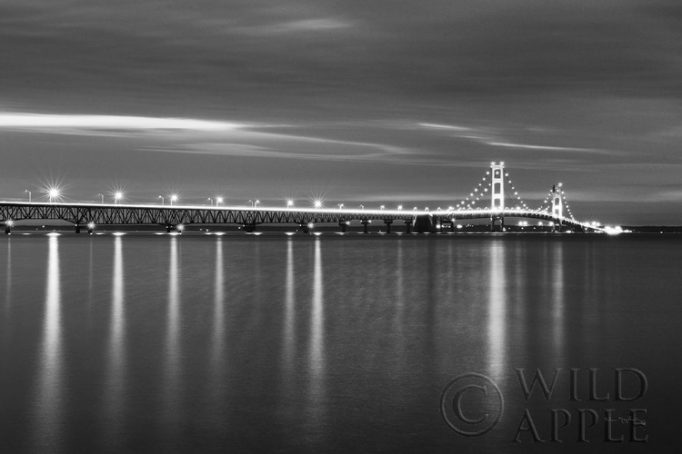 Picture of MACKINAC BRIDGE BW