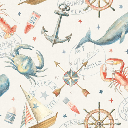 Picture of FLOURSACK NAUTICAL PATTERN I