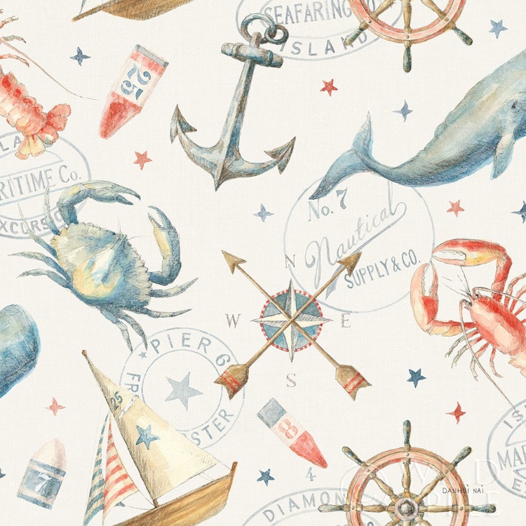 Picture of FLOURSACK NAUTICAL PATTERN I