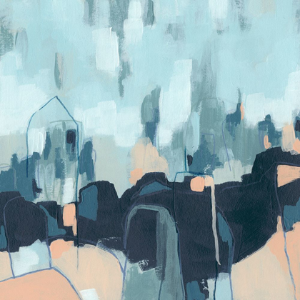 Picture of ABSTRACTED INDIGO SKYLINE II