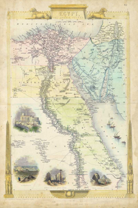 Picture of VINTAGE MAP OF EGYPT