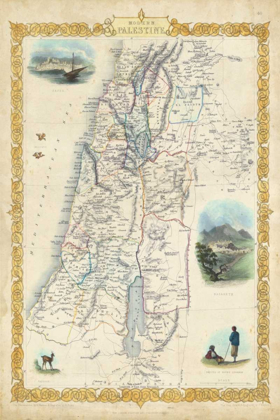 Picture of VINTAGE MAP OF PALESTINE