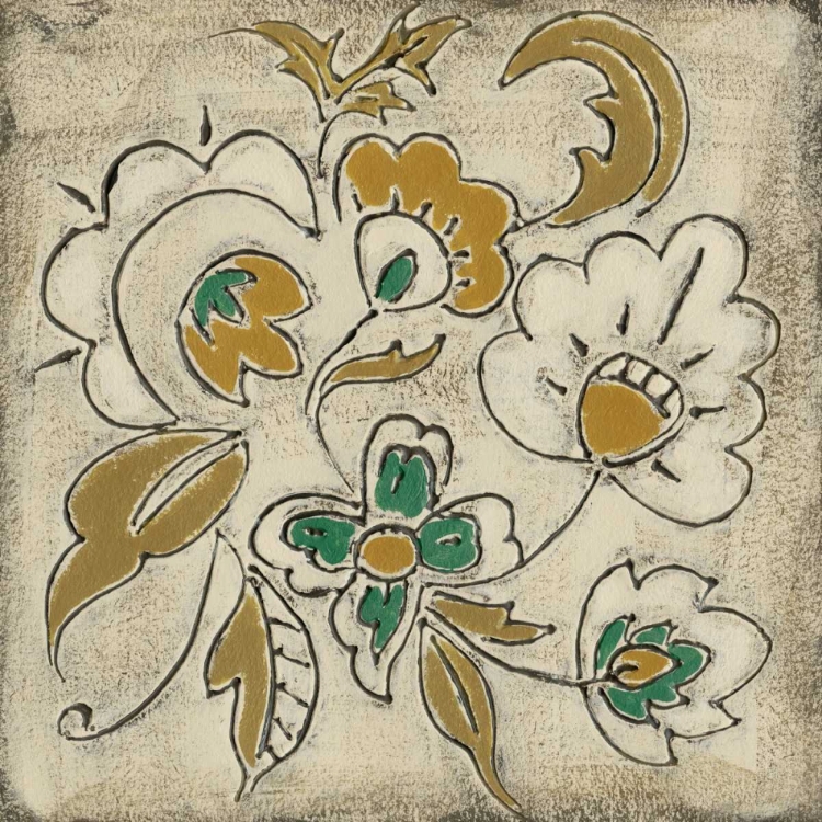 Picture of EARTHENWARE FLORAL III