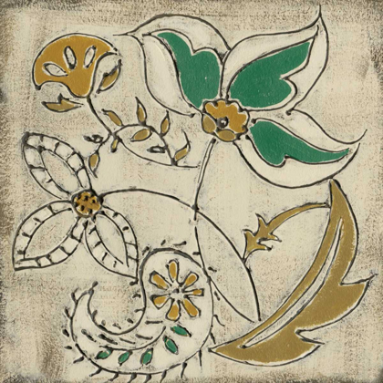 Picture of EARTHENWARE FLORAL VI