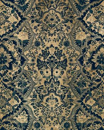 Picture of BAROQUE TAPESTRY IN AGED INDIGO I