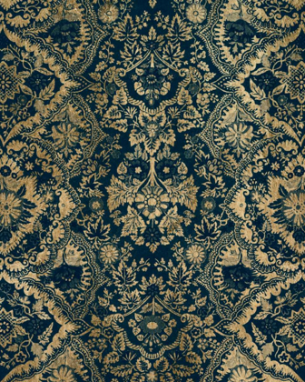 Picture of BAROQUE TAPESTRY IN AGED INDIGO II