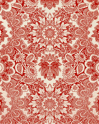 Picture of BAROQUE TAPESTRY IN RED I