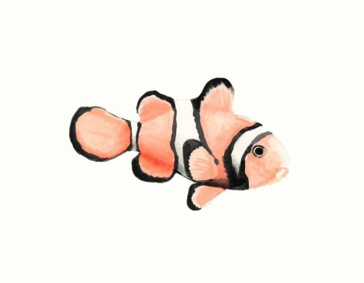 Picture of WATERCOLOR TROPICAL FISH IV