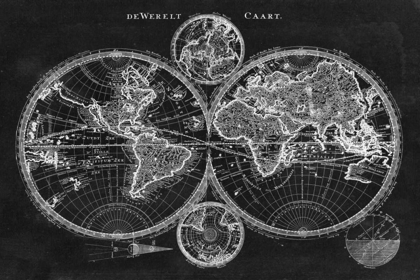 Picture of CHARCOAL WORLD MAP