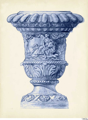 Picture of PALACE URNS IN INDIGO II