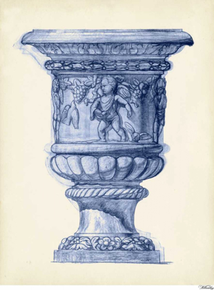 Picture of PALACE URNS IN INDIGO III