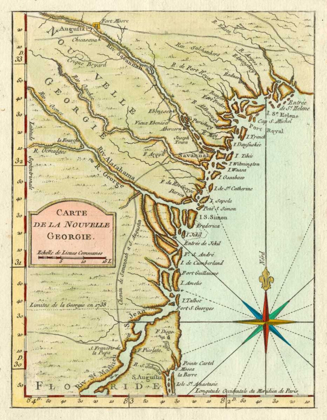 Picture of PETITE MAP OF GEORGIA