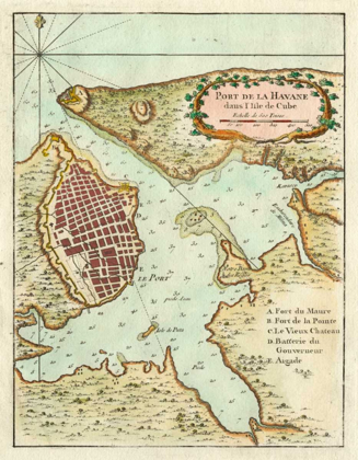 Picture of PETITE MAP OF THE PORT OF HAVANA