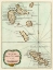 Picture of PETITE MAP OF THE ANTILLES ISLANDS I