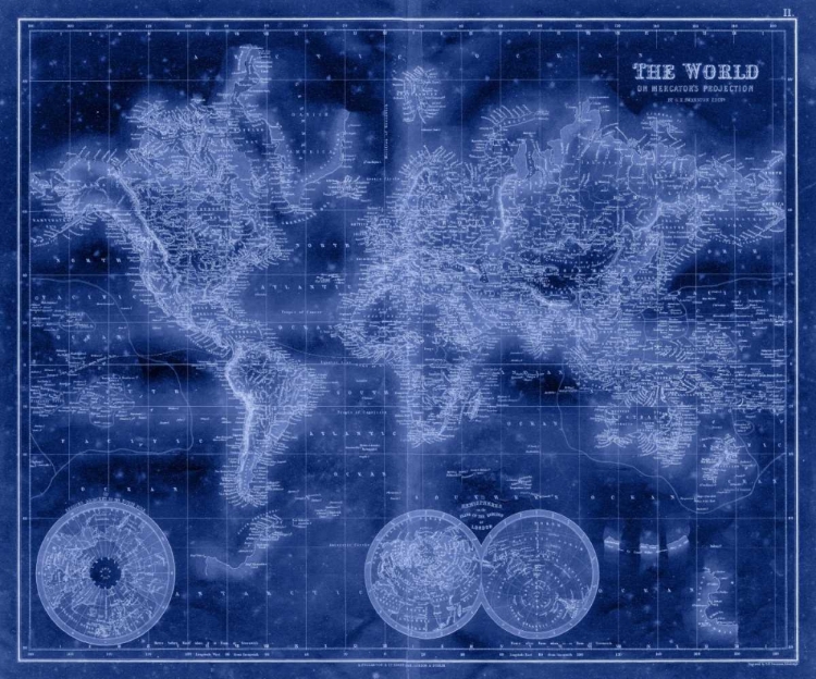 Picture of INDIGO WORLD MAP