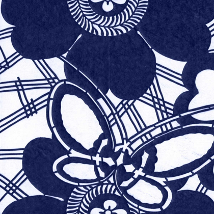 Picture of INDIGO FLORAL KATAGAMI I