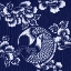 Picture of INDIGO CARP KATAGAMI III