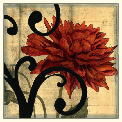 Picture of DAHLIAS AND SCROLLS IV