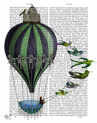 Picture of HOT AIR BALLOON AND BIRDS
