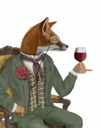 Picture of WINE TASTER FOX, PORTRAIT