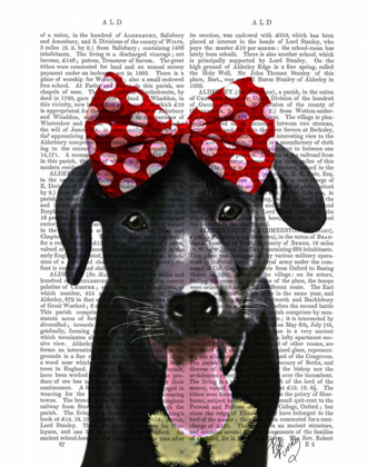 Picture of BLACK LABRADOR WITH RED BOW ON HEAD