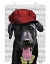Picture of BLACK LABRADOR WITH RED CAP