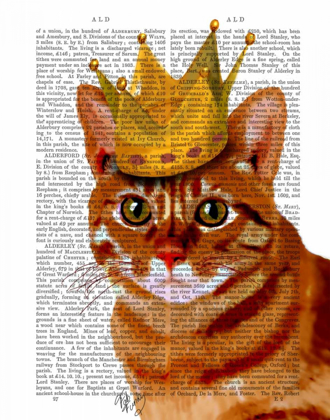 Picture of GINGER CAT WITH CROWN PORTRAI