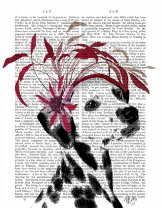 Picture of DALMATIAN WITH RED FASCINATOR