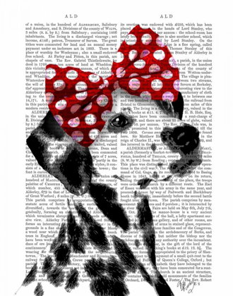 Picture of DALMATIAN WITH RED BOW