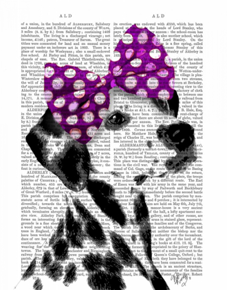 Picture of DALMATIAN WITH PURPLE BOW ON HEAD