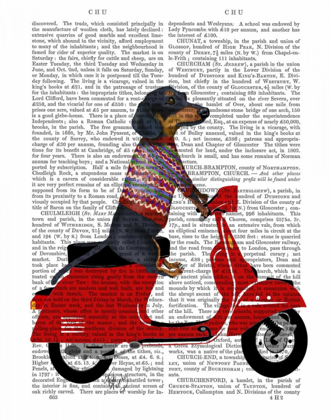 Picture of DACHSHUND ON A MOPED