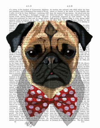 Picture of PUG WITH RED SPOTTED BOW TIE