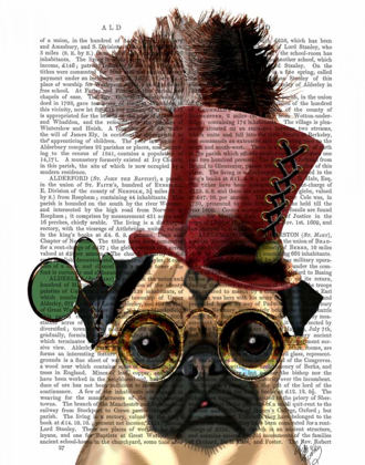 Picture of PUG WITH STEAMPUNK STYLE TOP HAT