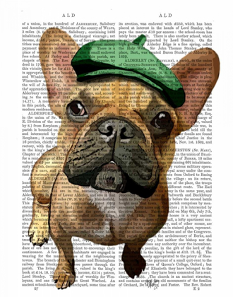 Picture of BROWN FRENCH BULLDOG WITH GREEN HAT