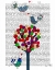 Picture of BUTTON TREE AND BIRDS BLUE