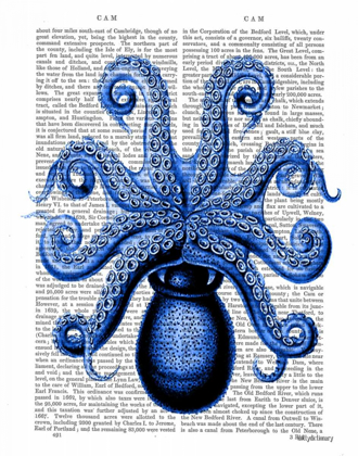 Picture of VINTAGE BLUE OCTOPUS 1 UNDERSIDE