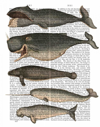 Picture of FIVE VINTAGE WHALES