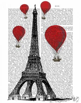 Picture of EIFFEL TOWER AND RED HOT AIR BALLOONS