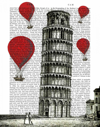Picture of TOWER OF PISA AND RED HOT AIR BALLOONS