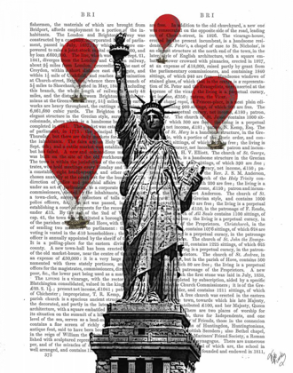 Picture of STATUE OF LIBERTY AND RED HOT AIR BALLOONS