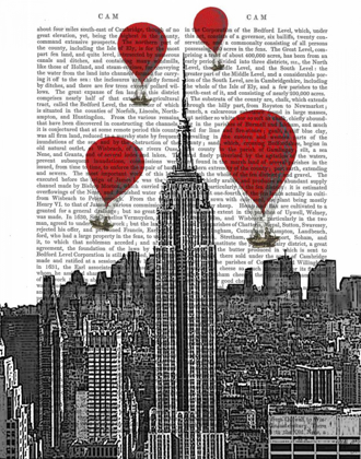 Picture of EMPIRE STATE BUILDING AND RED HOT AIR BALLOONS