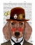 Picture of DACHSHUND WITH STEAMPUNK BOWLER HAT