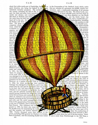 Picture of HOT AIR BALLOON YELLOW AND RED