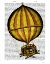 Picture of HOT AIR BALLOON YELLOW AND RED