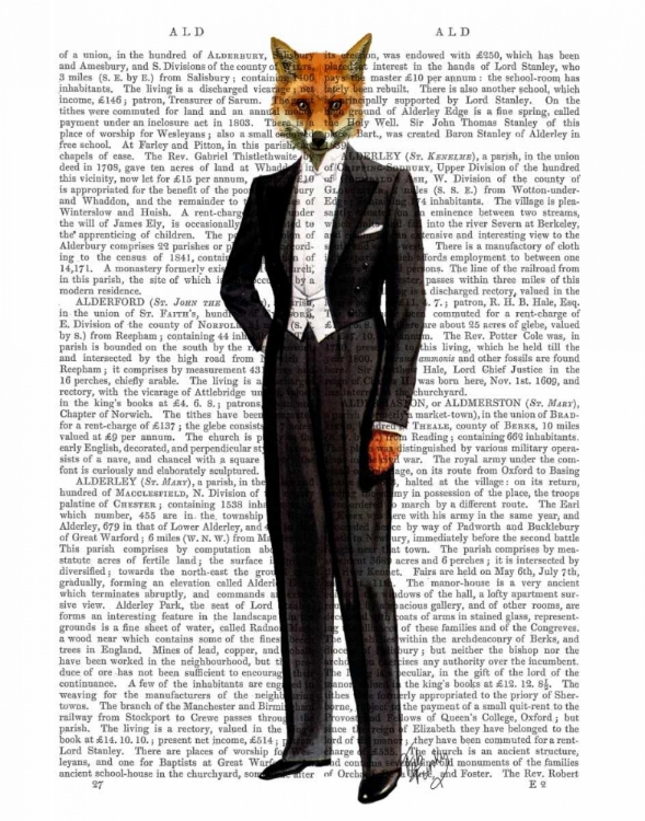 Picture of FOX IN EVENING SUIT FULL