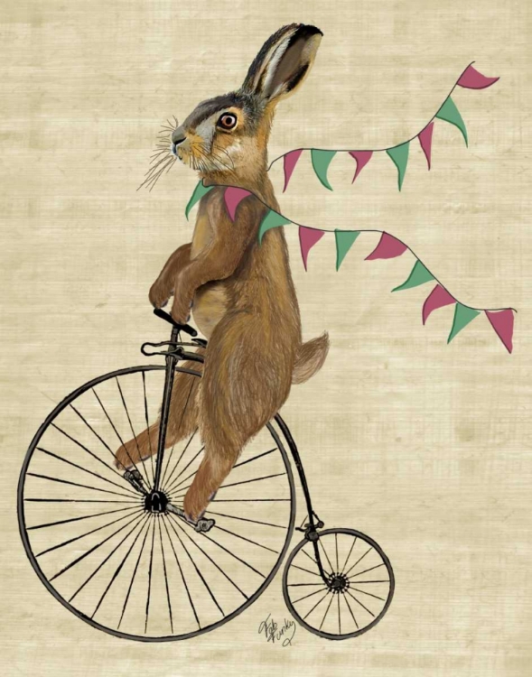 Picture of RABBIT ON PENNY FARTHING