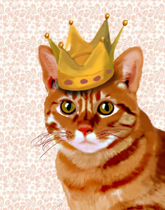 Picture of GINGER CAT WITH CROWN PORTRAIT
