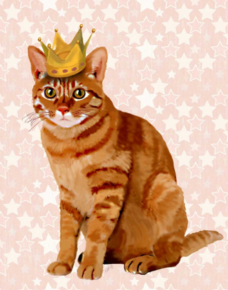 Picture of GINGER CAT WITH CROWN FULL
