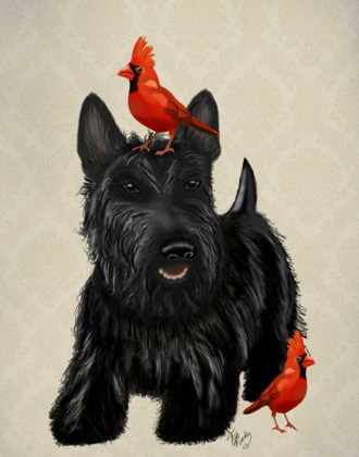 Picture of SCOTTIE DOG AND RED BIRDS